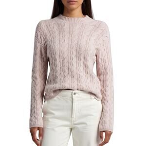 VINCE Twisted Cable Wool & Cashmere-Blend Sweater